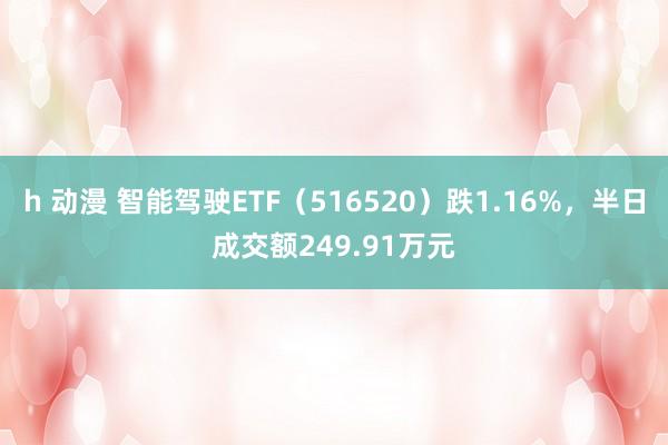 h 动漫 智能驾驶ETF（516520）跌1.16%，半日成交额249.91万元