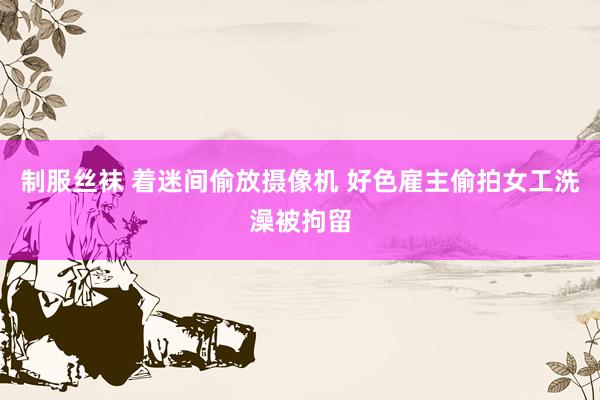 制服丝袜 着迷间偷放摄像机 好色雇主偷拍女工洗澡被拘留